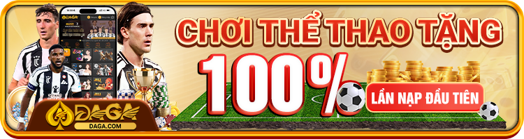 Thể tặng 100% nạp tại daga90
